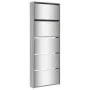 Shoe cabinet and mirror 5 levels gray Sonoma 63x17x169.5 cm by , Shoe racks and shoe organizers - Ref: Foro24-3228284, Price:...