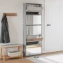 Shoe cabinet and mirror 5 levels gray Sonoma 63x17x169.5 cm by , Shoe racks and shoe organizers - Ref: Foro24-3228284, Price:...