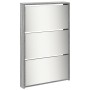 Shoe cabinet and mirror 5 levels gray Sonoma 63x17x169.5 cm by , Shoe racks and shoe organizers - Ref: Foro24-3228284, Price:...