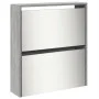 Shoe cabinet and mirror 5 levels gray Sonoma 63x17x169.5 cm by , Shoe racks and shoe organizers - Ref: Foro24-3228284, Price:...