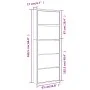 Shoe cabinet and mirror 5 levels gray Sonoma 63x17x169.5 cm by , Shoe racks and shoe organizers - Ref: Foro24-3228284, Price:...