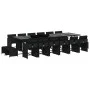 Set de muebles jardín 17 pzas con cojines ratán sintético negro de , Conjuntos de jardín - Ref: Foro24-3211183, Precio: 1,00 ...