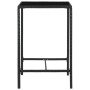 High garden table made of synthetic rattan and black glass 70x70x110 cm by vidaXL, Garden tables - Ref: Foro24-313458, Price:...