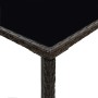 Synthetic rattan and brown glass high garden table 70x70x110 cm by vidaXL, Garden tables - Ref: Foro24-313457, Price: 87,37 €...