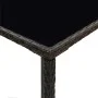 Synthetic rattan and brown glass high garden table 70x70x110 cm by vidaXL, Garden tables - Ref: Foro24-313457, Price: 86,35 €...