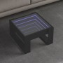 Coffee table with Infinity LED black 50x53x30 cm by , Coffee table - Ref: Foro24-847624, Price: 69,56 €, Discount: %