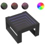 Coffee table with Infinity LED black 50x53x30 cm by , Coffee table - Ref: Foro24-847624, Price: 69,56 €, Discount: %