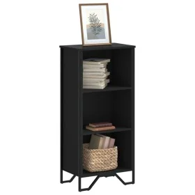 Engineered wood black shelf 50x31x106 cm by , Bookcases and shelves - Ref: Foro24-848604, Price: 49,94 €, Discount: %