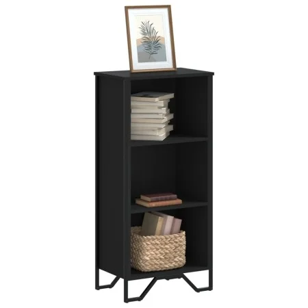 Engineered wood black shelf 50x31x106 cm by , Bookcases and shelves - Ref: Foro24-848604, Price: 49,94 €, Discount: %