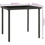 Anthracite gray glass and steel garden dining table 80x80x72cm by vidaXL, Garden tables - Ref: Foro24-313092, Price: 89,90 €,...