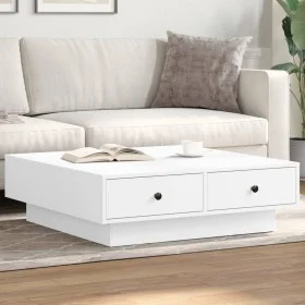 Weißer Couchtisch aus Sperrholz 90x90x28 cm von , Couchtisch - Ref: Foro24-848087, Preis: 102,63 €, Rabatt: %