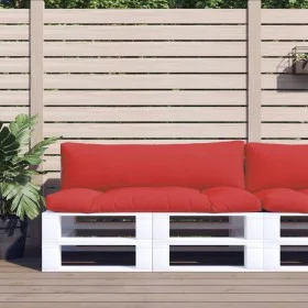 Cushions for pallets, 2 units, red fabric. by , Cushions for chairs and sofas - Ref: Foro24-360928, Price: 49,60 €, Discount: %