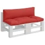 Palettenkissen, 2 Stück, roter Stoff von , Kissen für Stühle und Sofas - Ref: Foro24-360928, Preis: 49,60 €, Rabatt: %