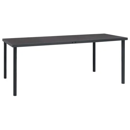 Anthracite gray steel garden dining table 190x90x74 cm by vidaXL, Garden tables - Ref: Foro24-313088, Price: 181,68 €, Discou...