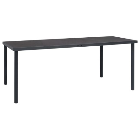 Mesa de comedor de jardín acero gris antracita 190x90x74 cm de vidaXL, Mesas de jardín - Ref: Foro24-313088, Precio: 181,34 €...