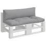 Cushions for pallet sofa, 2 units, gray fabric by , Cushions for chairs and sofas - Ref: Foro24-360923, Price: 49,92 €, Disco...