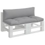 Kissen für Palettensofa, 2 Stück, grauer Stoff. von , Kissen für Stühle und Sofas - Ref: Foro24-360923, Preis: 73,02 €, Rabat...