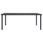 Mesa de comedor de jardín acero gris antracita 190x90x74 cm de vidaXL, Mesas de jardín - Ref: Foro24-313088, Precio: 181,34 €...