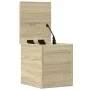 Caja de almacenaje madera ingeniería roble sonoma 30x35x35 cm de , Baúles de almacenamiento - Ref: Foro24-840669, Precio: 43,...
