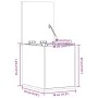 Caja de almacenaje madera ingeniería roble sonoma 30x35x35 cm de , Baúles de almacenamiento - Ref: Foro24-840669, Precio: 43,...