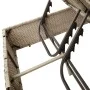 Double sun lounger with roof and light gray synthetic rattan curtains by , Loungers - Ref: Foro24-368077, Price: 318,29 €, Di...