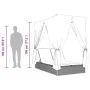 Double sun lounger with roof and light gray synthetic rattan curtains by , Loungers - Ref: Foro24-368077, Price: 318,29 €, Di...