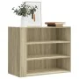 Armario de pared madera de ingeniería roble Sonoma 75x35x60 cm de , Estantes y estanterías - Ref: Foro24-848418, Precio: 57,1...