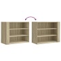 Wandschrank aus Sonoma-Eiche-Designholz 75x35x60 cm von , Regale und Regale - Ref: Foro24-848418, Preis: 58,02 €, Rabatt: %