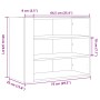 Wandschrank aus Sonoma-Eiche-Designholz 75x35x60 cm von , Regale und Regale - Ref: Foro24-848418, Preis: 58,02 €, Rabatt: %
