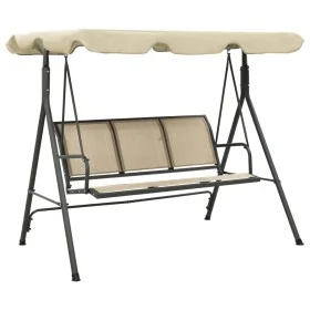 Garden swing swing with anthracite gray and sand canopy by vidaXL, Garden rockers - Ref: Foro24-313325, Price: 154,06 €, Disc...