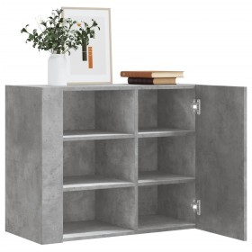 Mueble de pared madera ingeniería gris hormigón 75x35x60 cm de , Estantes y estanterías - Ref: Foro24-848426, Precio: 70,53 €...