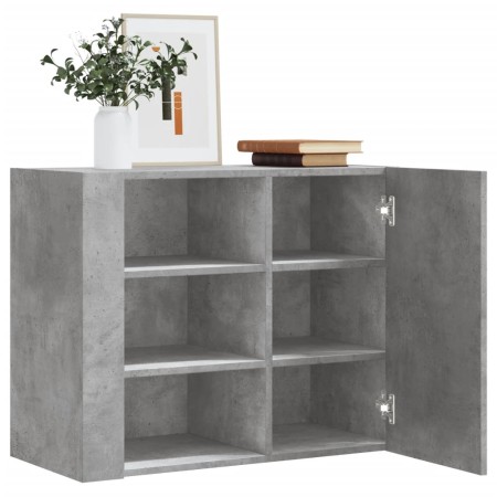 Wandregal aus grauem Beton-Holzwerkstoff 75x35x60 cm. von , Regale und Regale - Ref: Foro24-848426, Preis: 70,53 €, Rabatt: %