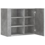 Wandregal aus grauem Beton-Holzwerkstoff 75x35x60 cm. von , Regale und Regale - Ref: Foro24-848426, Preis: 70,53 €, Rabatt: %