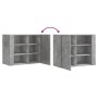 Wall-mounted furniture made of gray concrete engineered wood, measuring 75x35x60 cm. by , Shelves and shelves - Ref: Foro24-8...
