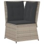 Garten-Ecksofa mit hellgrauen Polstern aus synthetischem Rattan von , Outdoor-Sofas - Ref: Foro24-368987, Preis: 98,86 €, Rab...
