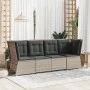 Corner garden sofa with light gray synthetic rattan cushions by , Outdoor sofas - Ref: Foro24-368987, Price: 119,26 €, Discou...