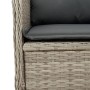 Sofá esquinero de jardín con cojines ratán sintético gris claro de , Sofás de exterior - Ref: Foro24-368987, Precio: 98,86 €,...