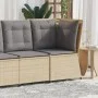 Corner garden sofa with beige synthetic rattan cushions by , Outdoor sofas - Ref: Foro24-368985, Price: 119,26 €, Discount: %
