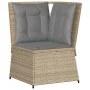 Corner garden sofa with beige synthetic rattan cushions by , Outdoor sofas - Ref: Foro24-368985, Price: 119,26 €, Discount: %