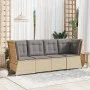 Corner garden sofa with beige synthetic rattan cushions by , Outdoor sofas - Ref: Foro24-368985, Price: 119,26 €, Discount: %