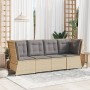 Gartenecksofa mit beigen Polstern aus synthetischem Rattan von , Outdoor-Sofas - Ref: Foro24-368985, Preis: 98,86 €, Rabatt: %