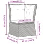 Corner garden sofa with beige synthetic rattan cushions by , Outdoor sofas - Ref: Foro24-368985, Price: 98,86 €, Discount: %