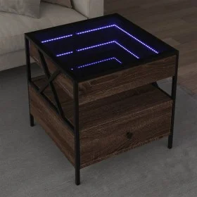 Mitteltisch mit Infinity LED in Eichenbraun 50x50x51 cm von , Couchtisch - Ref: Foro24-847716, Preis: 88,49 €, Rabatt: %