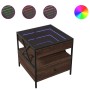 Mitteltisch mit Infinity LED in Eichenbraun 50x50x51 cm von , Couchtisch - Ref: Foro24-847716, Preis: 89,59 €, Rabatt: %