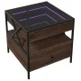 Mitteltisch mit Infinity LED in Eichenbraun 50x50x51 cm von , Couchtisch - Ref: Foro24-847716, Preis: 88,49 €, Rabatt: %