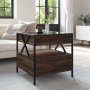 Coffee table with Infinity LED brown oak 50x50x51 cm by , Coffee table - Ref: Foro24-847716, Price: 89,59 €, Discount: %