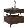 Coffee table with Infinity LED brown oak 50x50x51 cm by , Coffee table - Ref: Foro24-847716, Price: 89,59 €, Discount: %