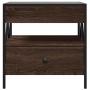 Coffee table with Infinity LED brown oak 50x50x51 cm by , Coffee table - Ref: Foro24-847716, Price: 89,59 €, Discount: %