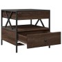 Coffee table with Infinity LED brown oak 50x50x51 cm by , Coffee table - Ref: Foro24-847716, Price: 89,59 €, Discount: %