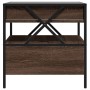 Coffee table with Infinity LED brown oak 50x50x51 cm by , Coffee table - Ref: Foro24-847716, Price: 89,59 €, Discount: %